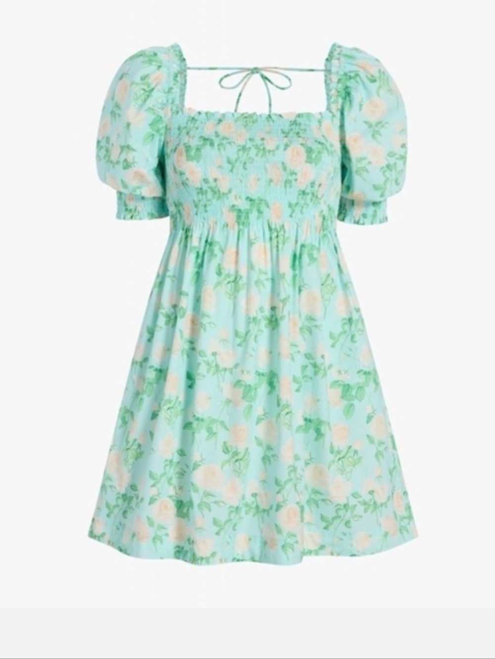 Hill House Athena Nap Dress in "Blue Roses Poplin" size small NWOT - Picture 4 of 12